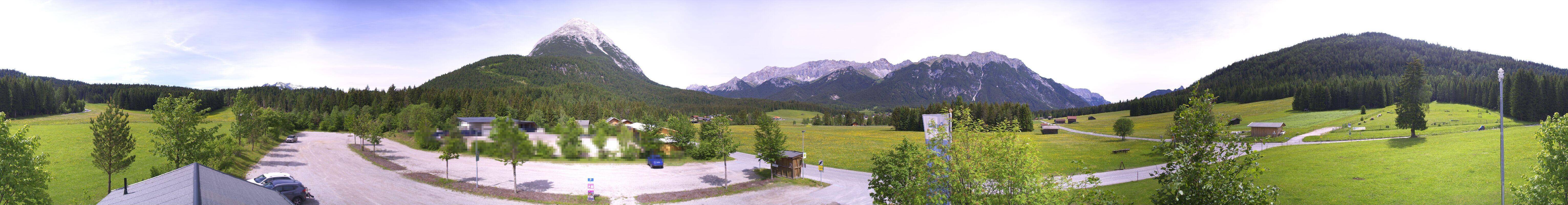 Archived image Webcam Leutasch Moos - Rödlach Parking