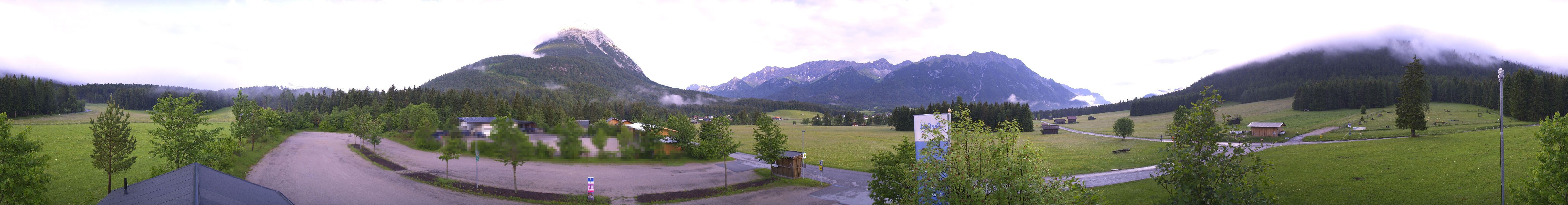 Archiv Foto Webcam Leutasch Moos - Rödlach Parkplatz