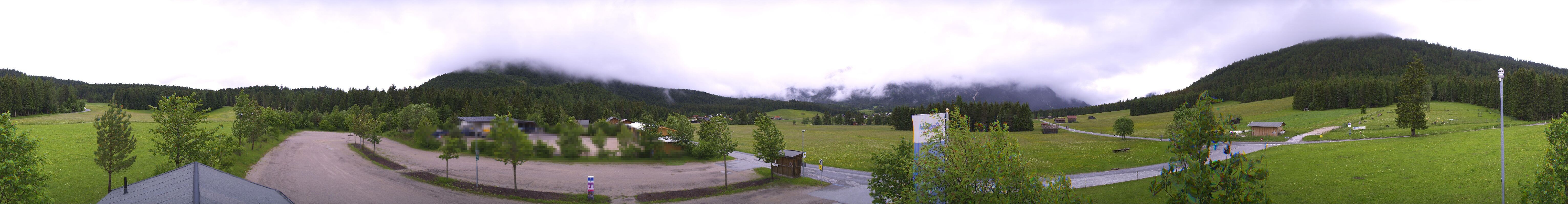 Archiv Foto Webcam Leutasch Moos - Rödlach Parkplatz