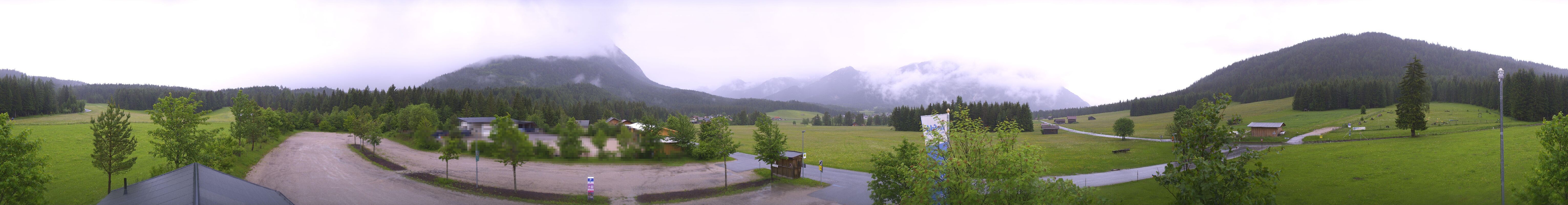 Archiv Foto Webcam Leutasch Moos - Rödlach Parkplatz