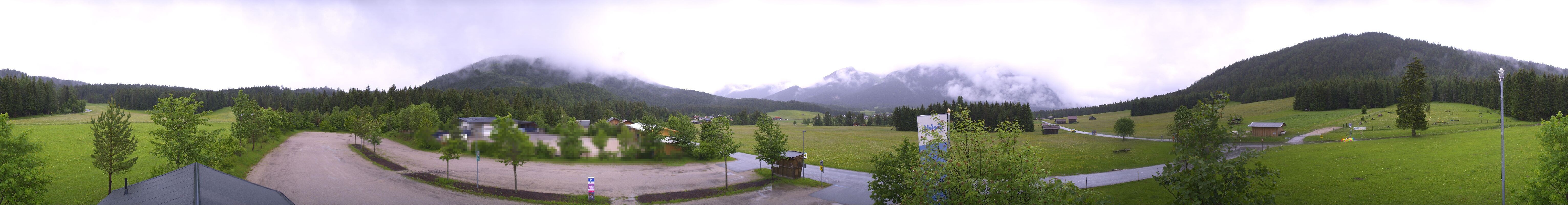 Archiv Foto Webcam Leutasch Moos - Rödlach Parkplatz
