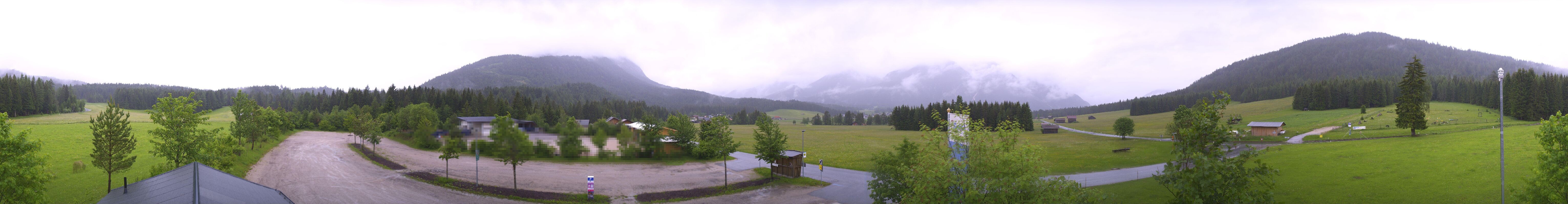 Archiv Foto Webcam Leutasch Moos - Rödlach Parkplatz