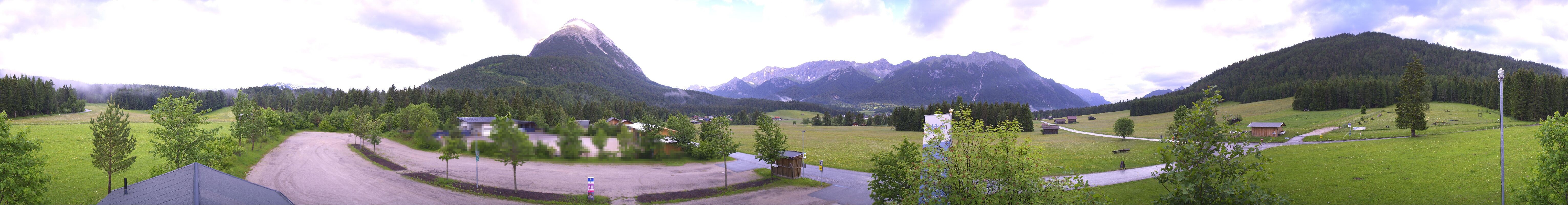 Archiv Foto Webcam Leutasch Moos - Rödlach Parkplatz