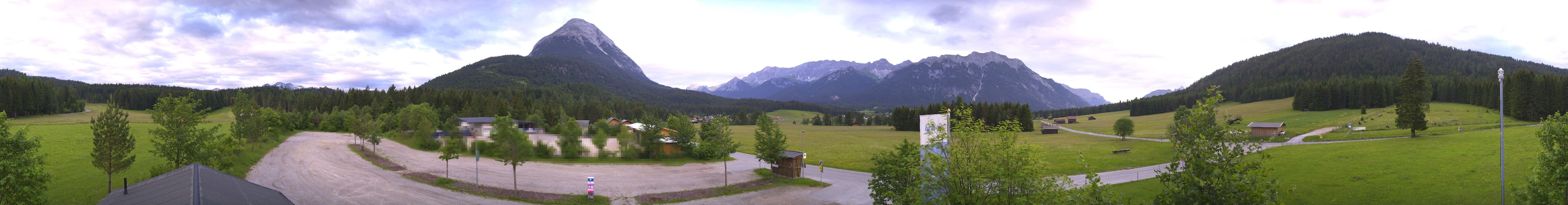 Archiv Foto Webcam Leutasch Moos - Rödlach Parkplatz