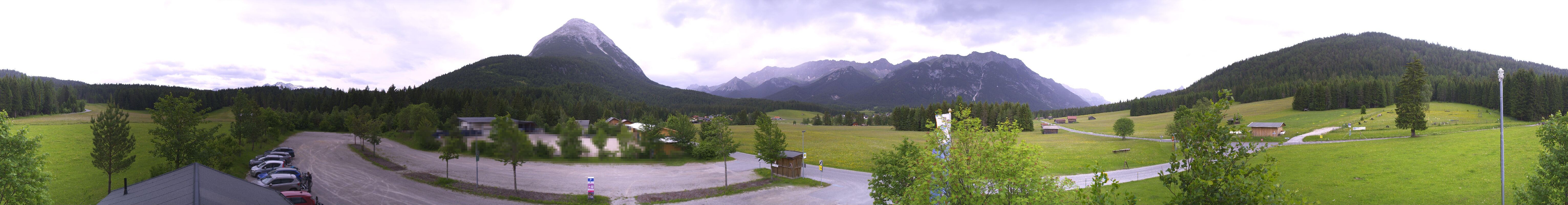 Archived image Webcam Leutasch Moos - Rödlach Parking