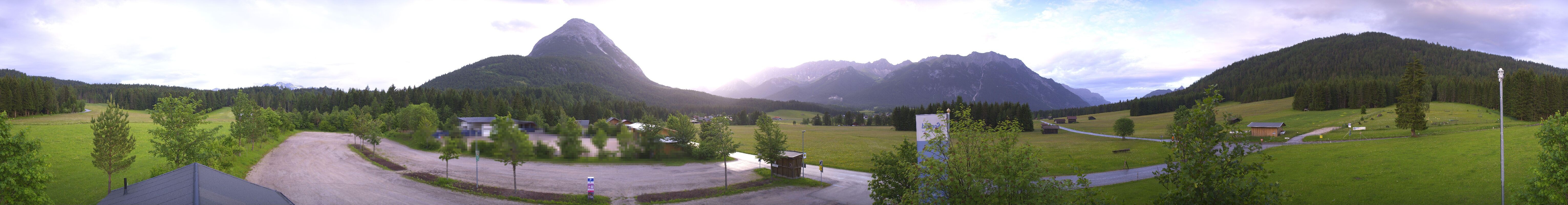 Archived image Webcam Leutasch Moos - Rödlach Parking