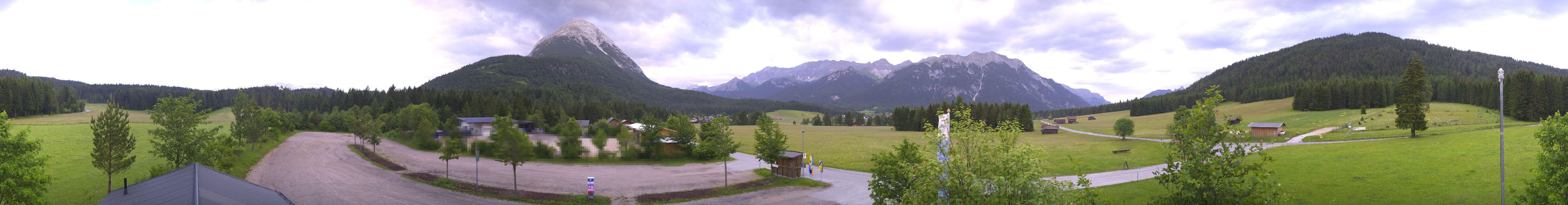 Archiv Foto Webcam Leutasch Moos - Rödlach Parkplatz