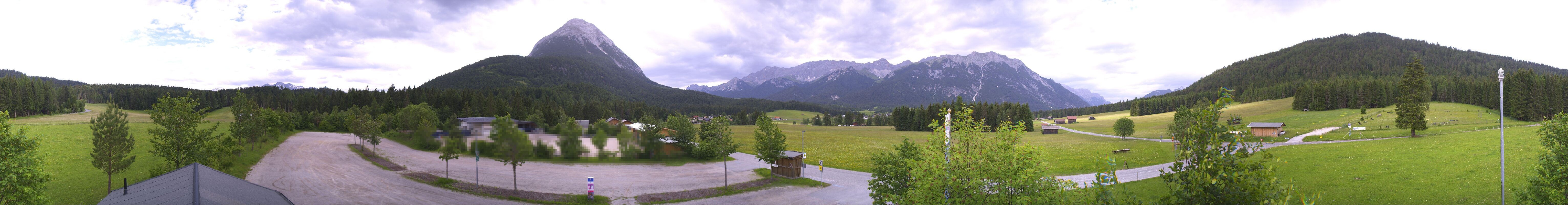 Archiv Foto Webcam Leutasch Moos - Rödlach Parkplatz