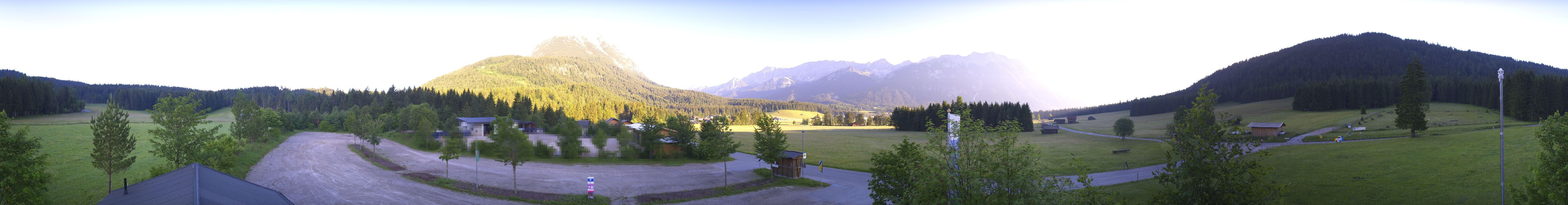 Archiv Foto Webcam Leutasch Moos - Rödlach Parkplatz