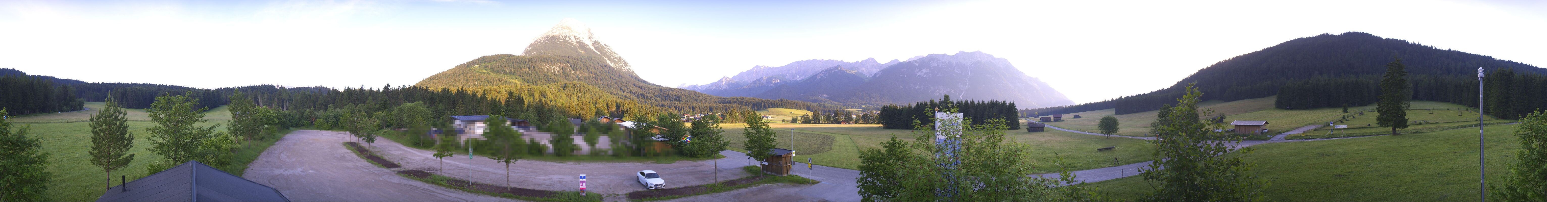 Archived image Webcam Leutasch Moos - Rödlach Parking