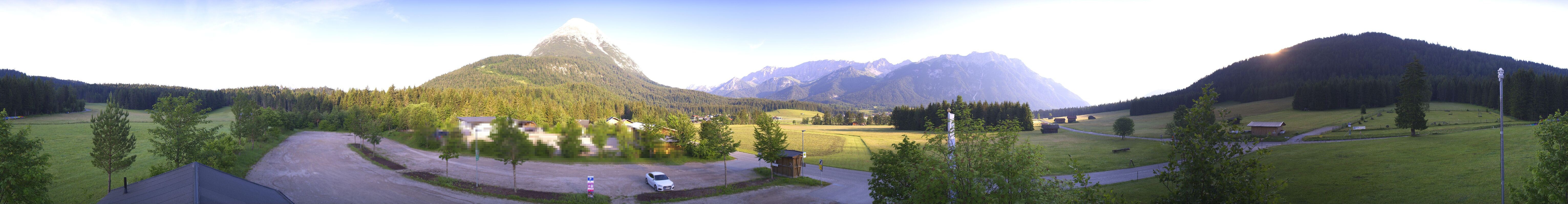 Archived image Webcam Leutasch Moos - Rödlach Parking