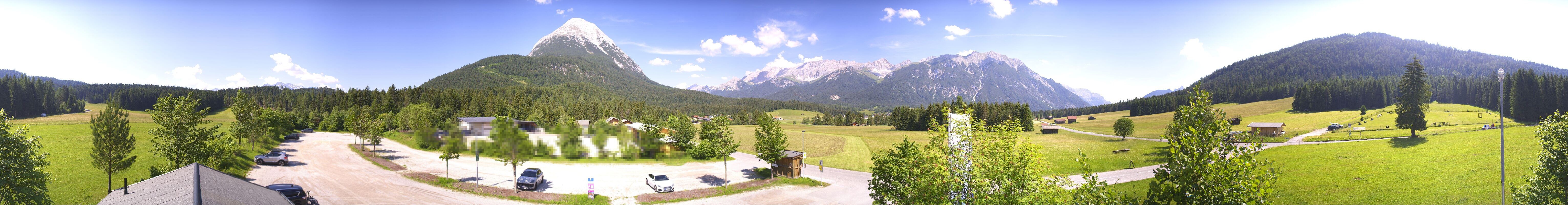 Archived image Webcam Leutasch Moos - Rödlach Parking