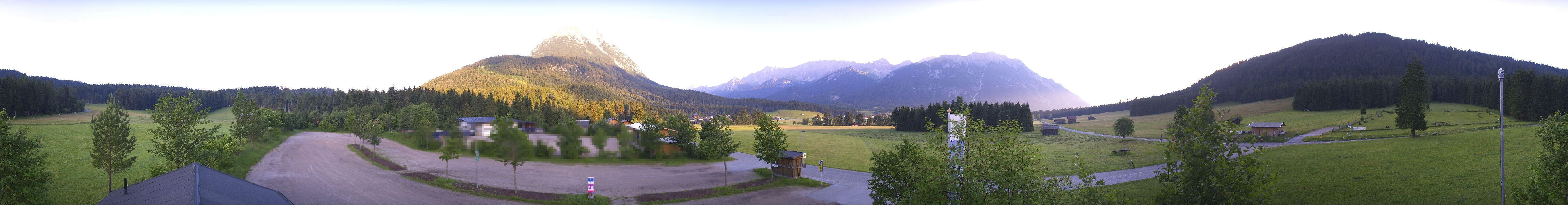Archived image Webcam Leutasch Moos - Rödlach Parking