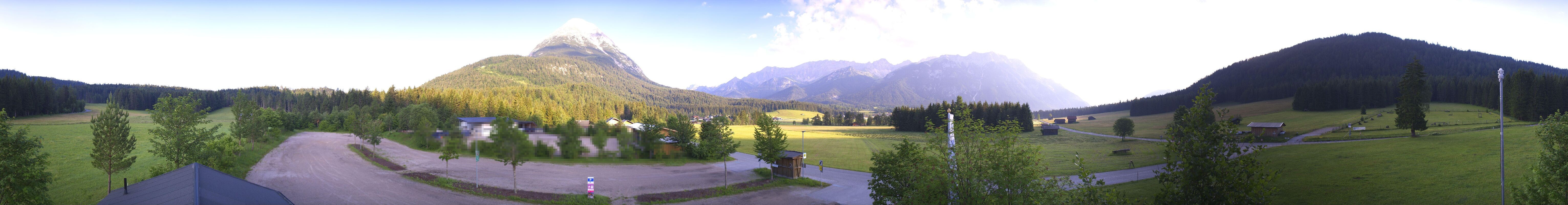 Archived image Webcam Leutasch Moos - Rödlach Parking