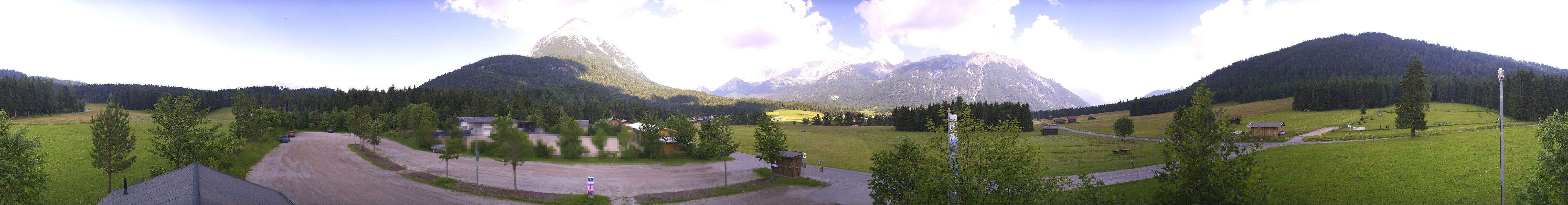 Archived image Webcam Leutasch Moos - Rödlach Parking