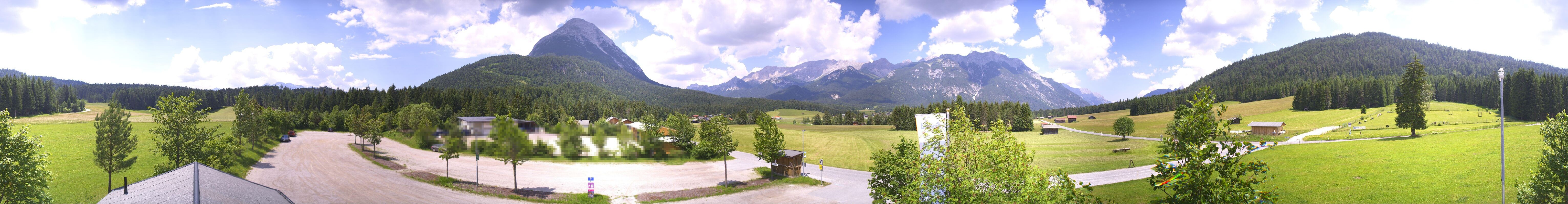 Archived image Webcam Leutasch Moos - Rödlach Parking