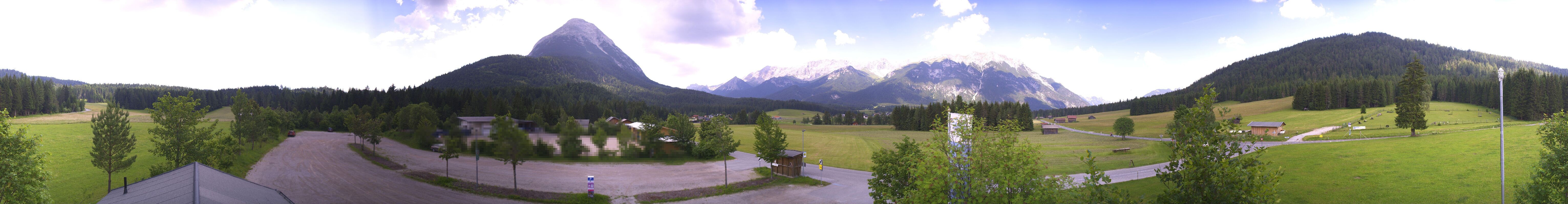 Archived image Webcam Leutasch Moos - Rödlach Parking