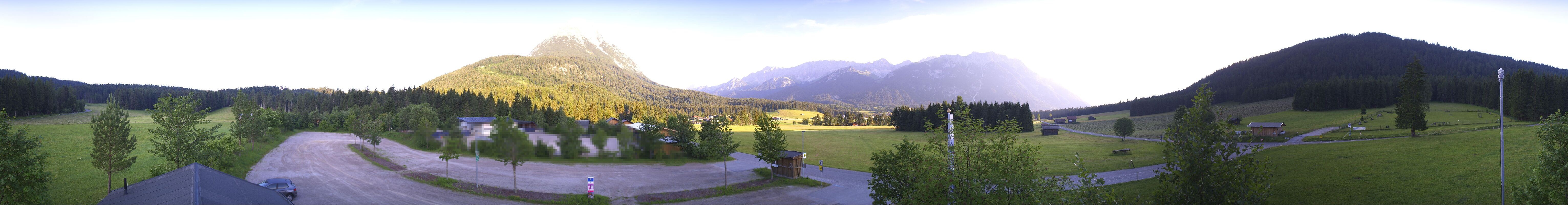 Archived image Webcam Leutasch Moos - Rödlach Parking