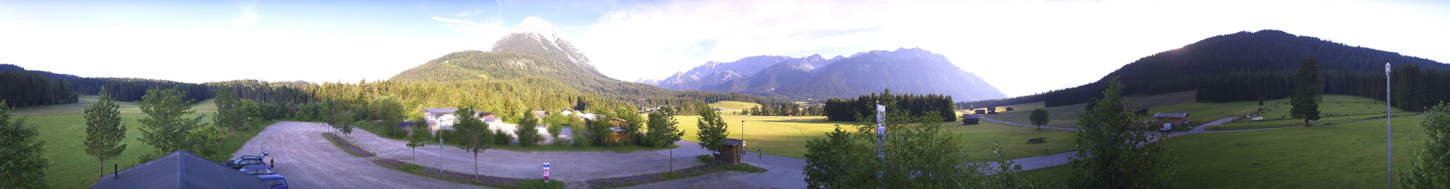 Archived image Webcam Leutasch Moos - Rödlach Parking