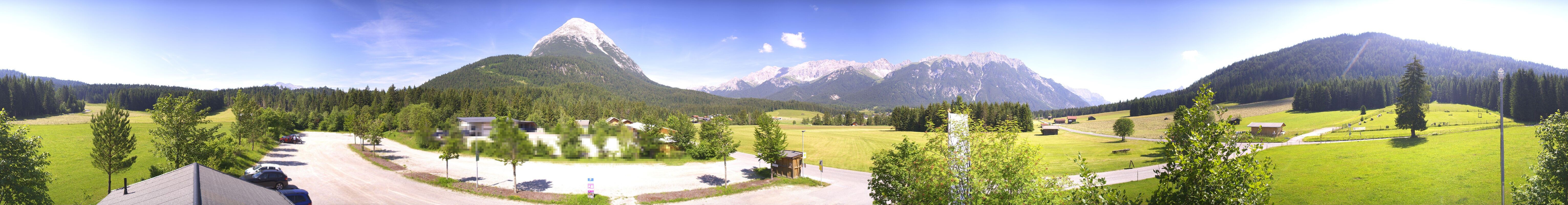 Archived image Webcam Leutasch Moos - Rödlach Parking