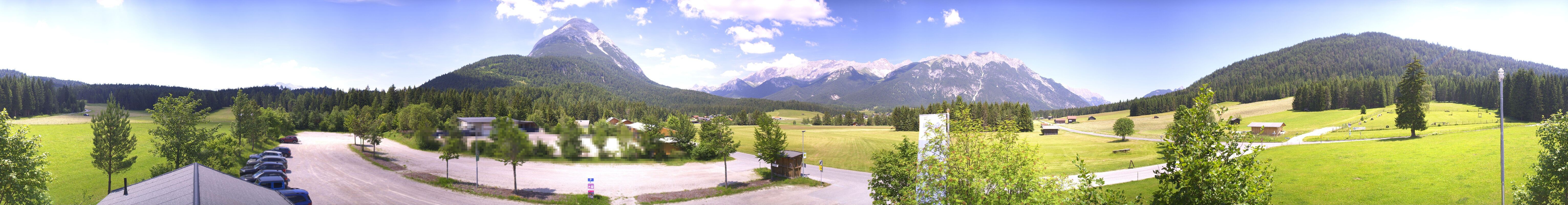 Archived image Webcam Leutasch Moos - Rödlach Parking