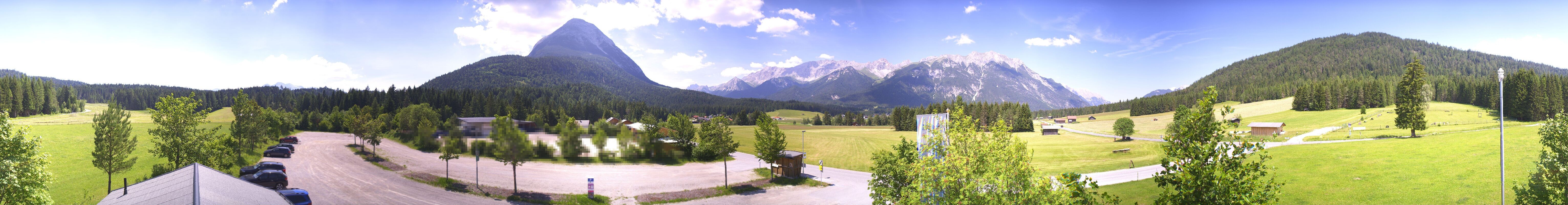 Archived image Webcam Leutasch Moos - Rödlach Parking