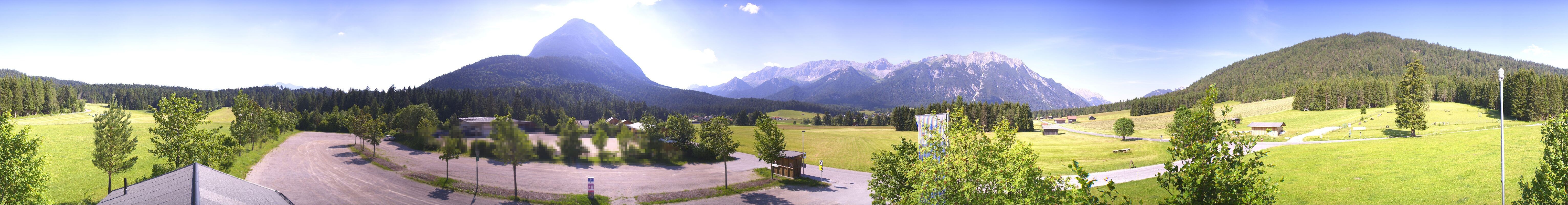 Archived image Webcam Leutasch Moos - Rödlach Parking