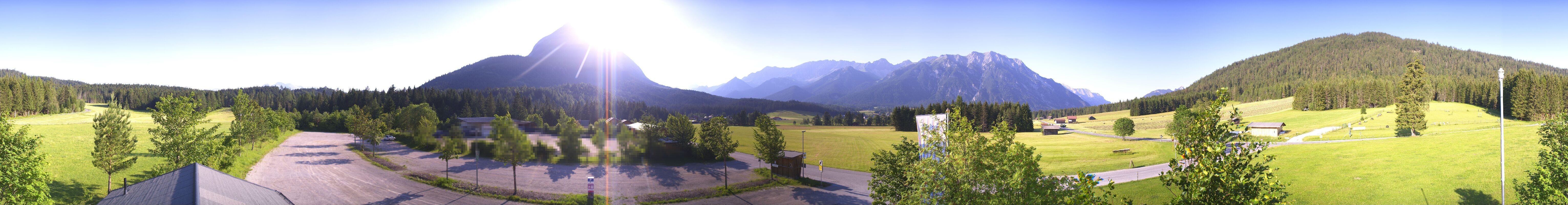 Archived image Webcam Leutasch Moos - Rödlach Parking