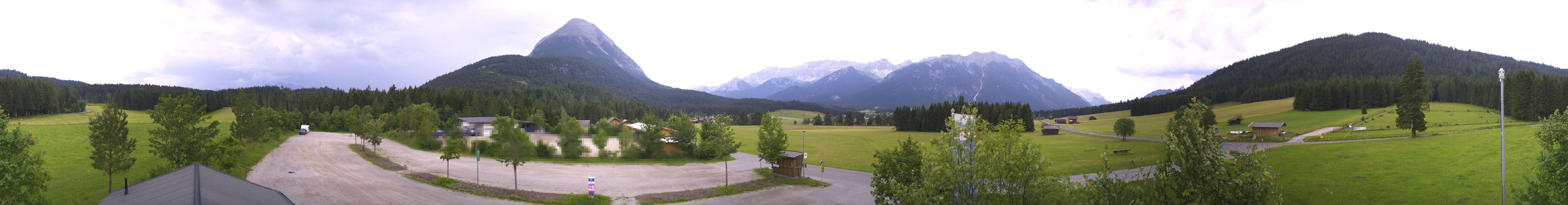 Archiv Foto Webcam Leutasch Moos - Rödlach Parkplatz