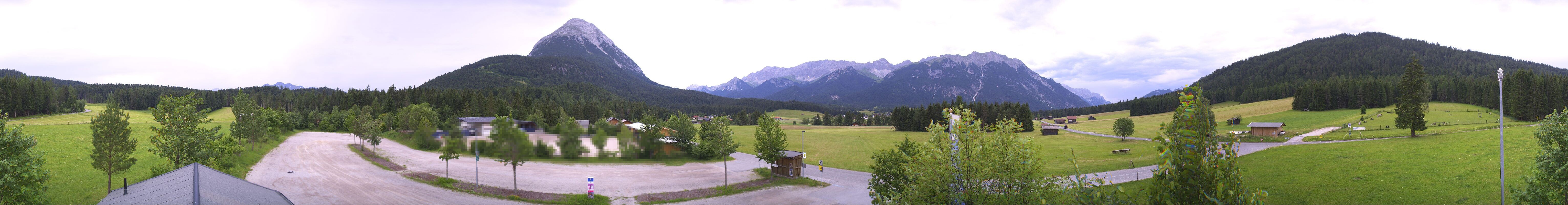 Archiv Foto Webcam Leutasch Moos - Rödlach Parkplatz