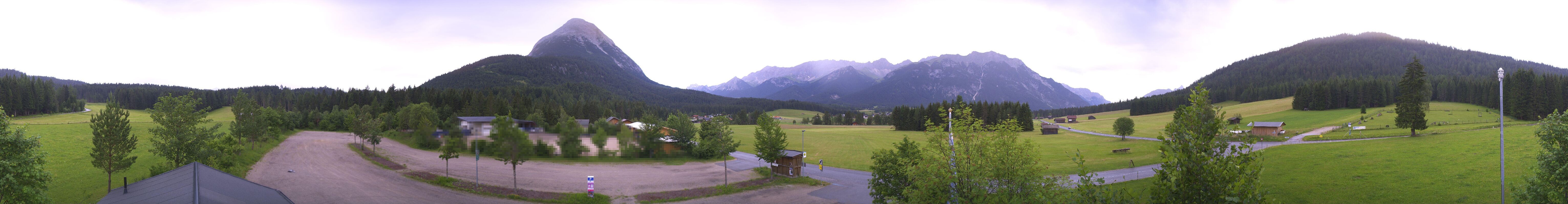 Archiv Foto Webcam Leutasch Moos - Rödlach Parkplatz