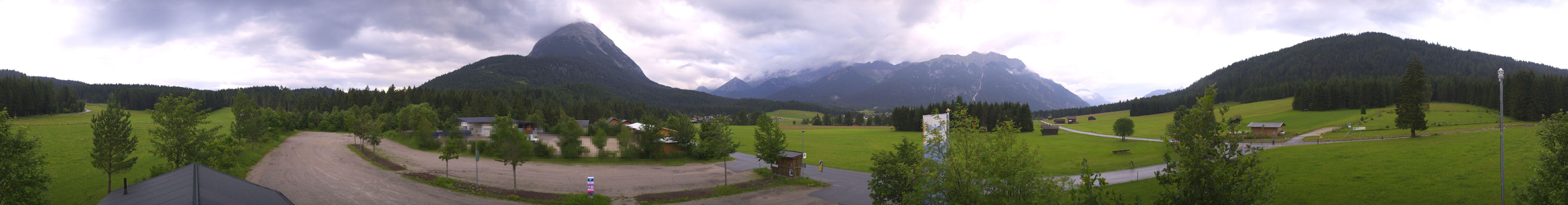 Archiv Foto Webcam Leutasch Moos - Rödlach Parkplatz