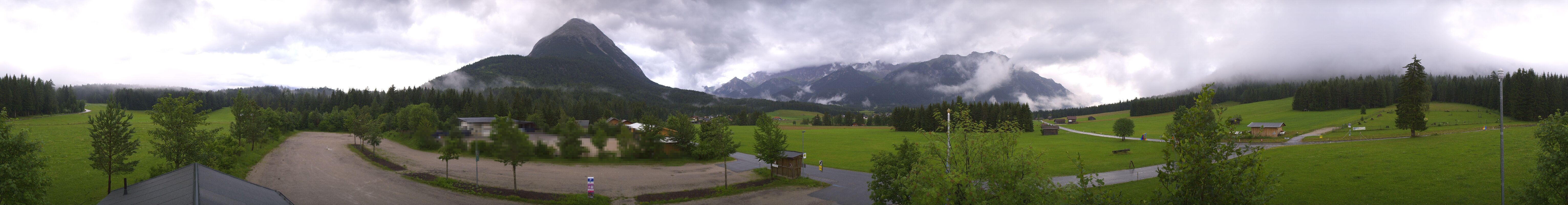 Archiv Foto Webcam Leutasch Moos - Rödlach Parkplatz
