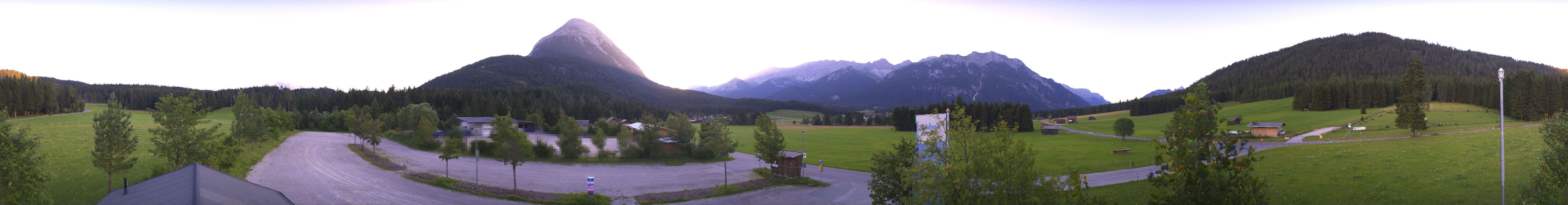 Archived image Webcam Leutasch Moos - Rödlach Parking