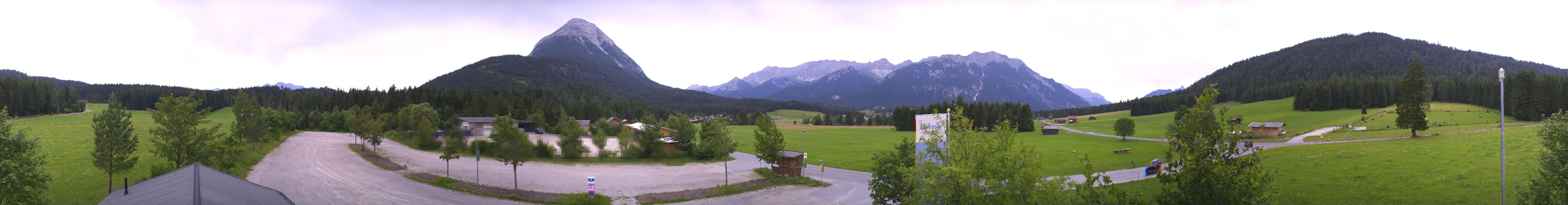 Archiv Foto Webcam Leutasch Moos - Rödlach Parkplatz