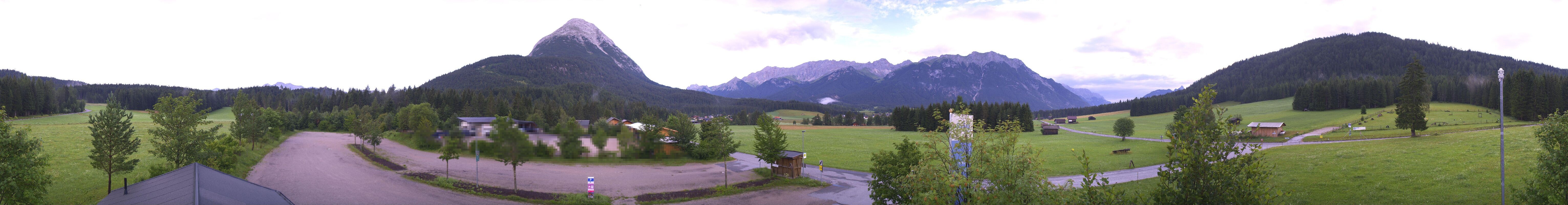 Archiv Foto Webcam Leutasch Moos - Rödlach Parkplatz