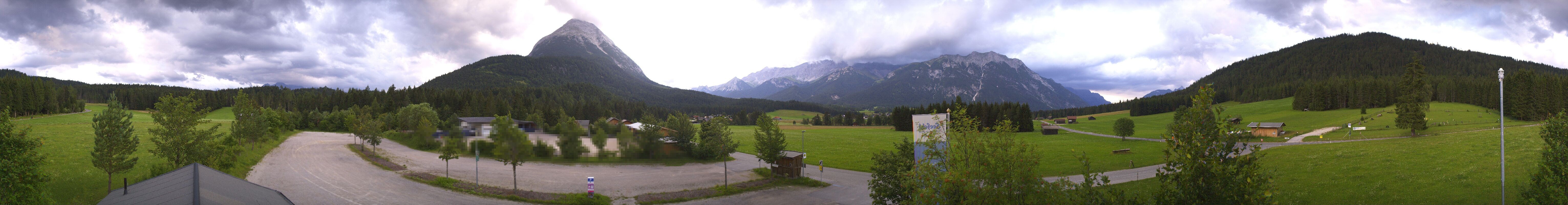 Archiv Foto Webcam Leutasch Moos - Rödlach Parkplatz