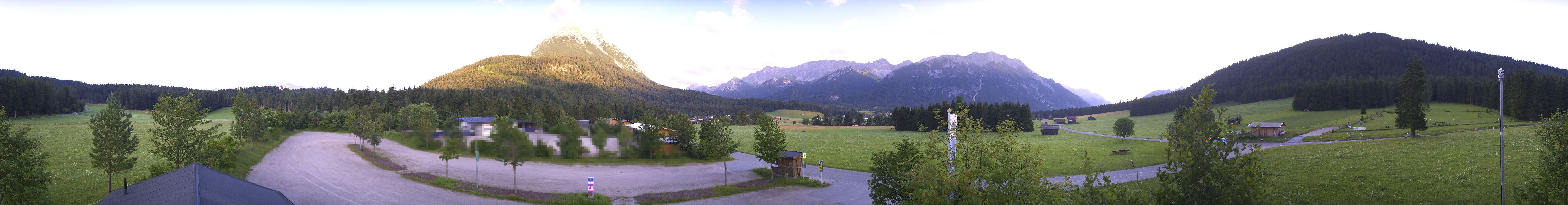 Archived image Webcam Leutasch Moos - Rödlach Parking