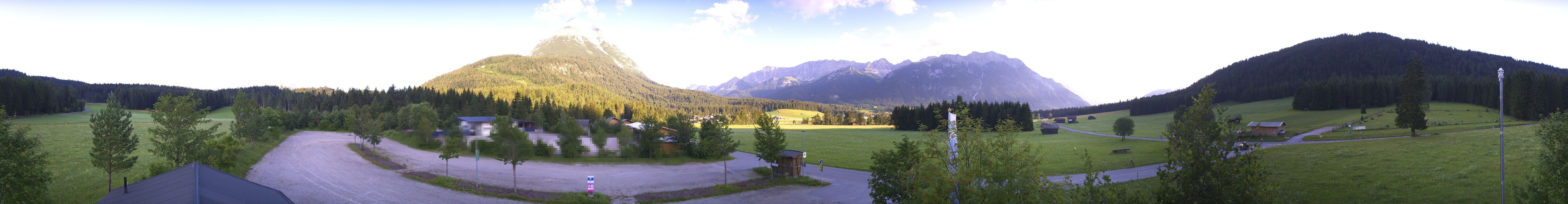 Archived image Webcam Leutasch Moos - Rödlach Parking