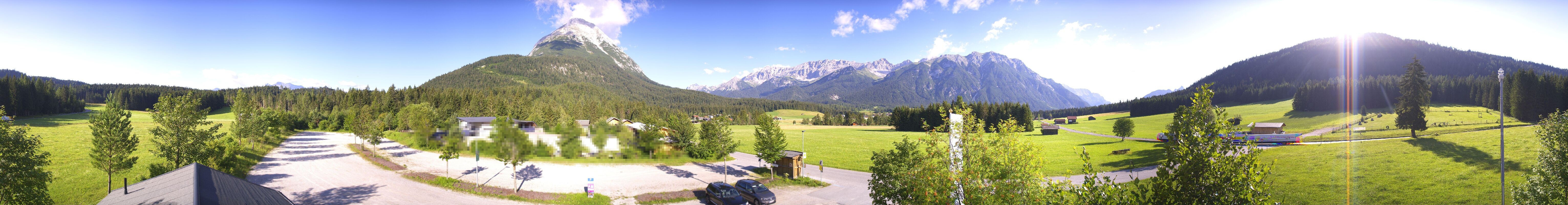 Archived image Webcam Leutasch Moos - Rödlach Parking