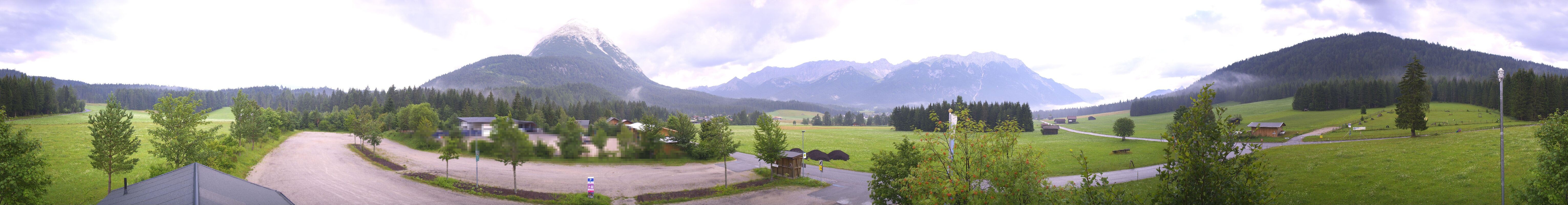 Archiv Foto Webcam Leutasch Moos - Rödlach Parkplatz