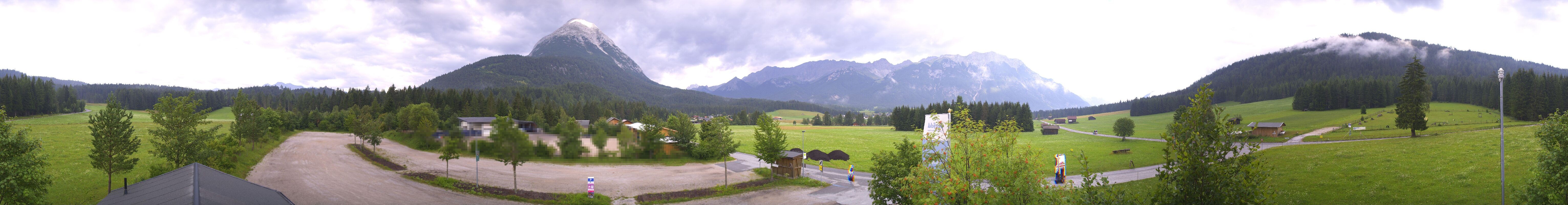 Archiv Foto Webcam Leutasch Moos - Rödlach Parkplatz
