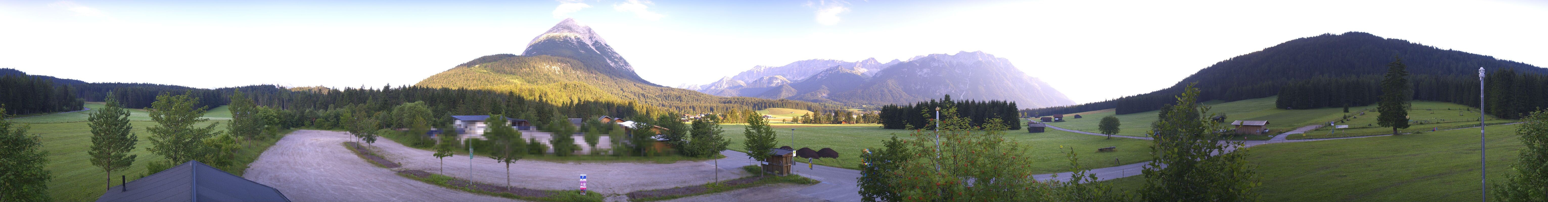 Archived image Webcam Leutasch Moos - Rödlach Parking