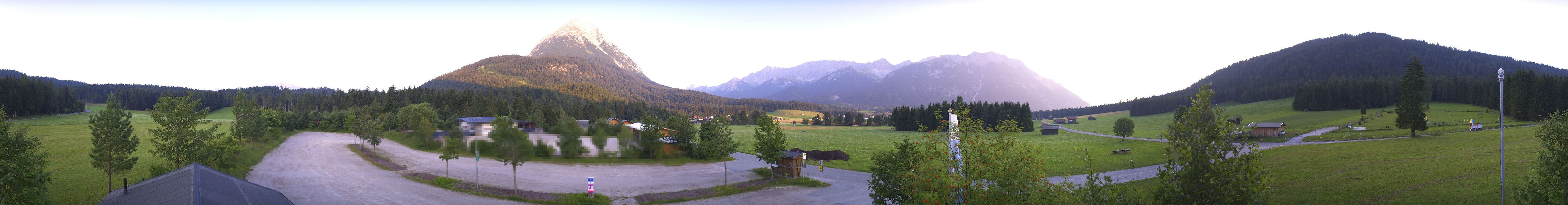 Archiv Foto Webcam Leutasch Moos - Rödlach Parkplatz
