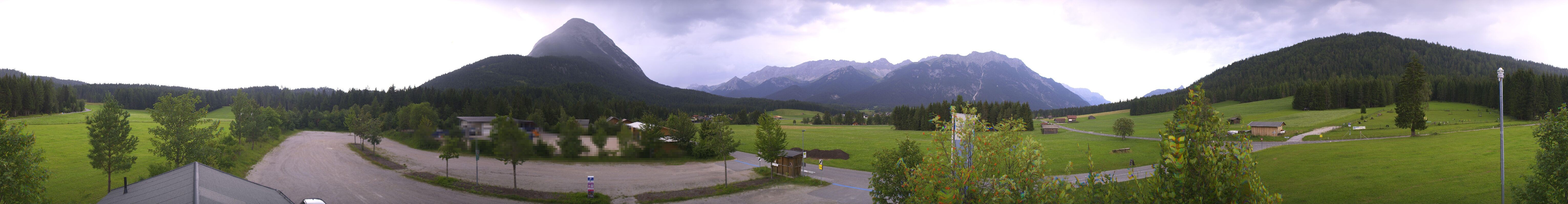Archiv Foto Webcam Leutasch Moos - Rödlach Parkplatz
