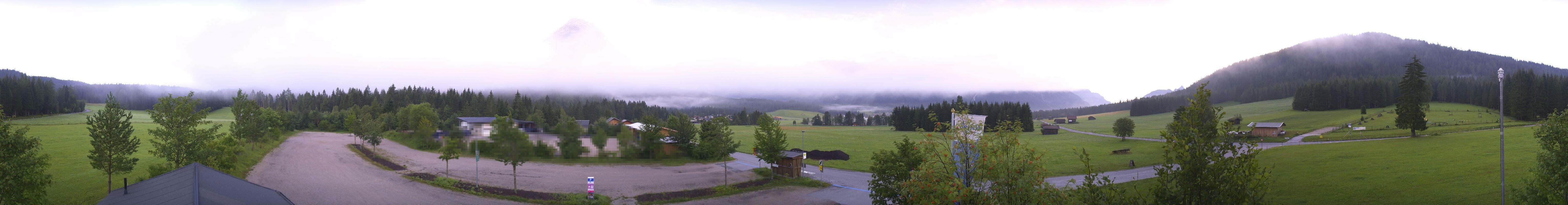 Archiv Foto Webcam Leutasch Moos - Rödlach Parkplatz