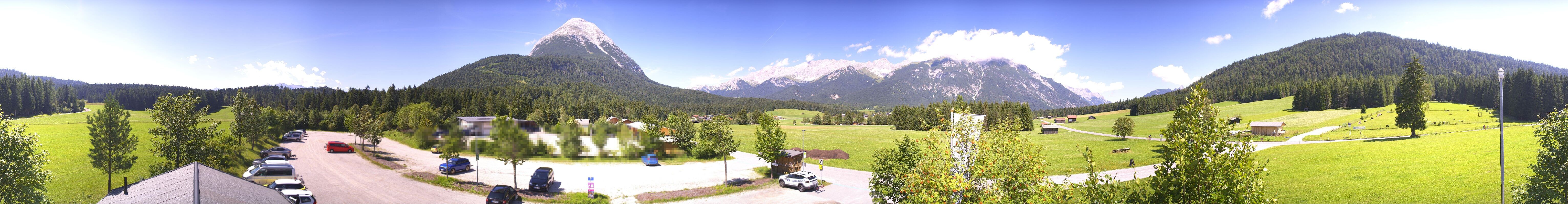 Archived image Webcam Leutasch Moos - Rödlach Parking