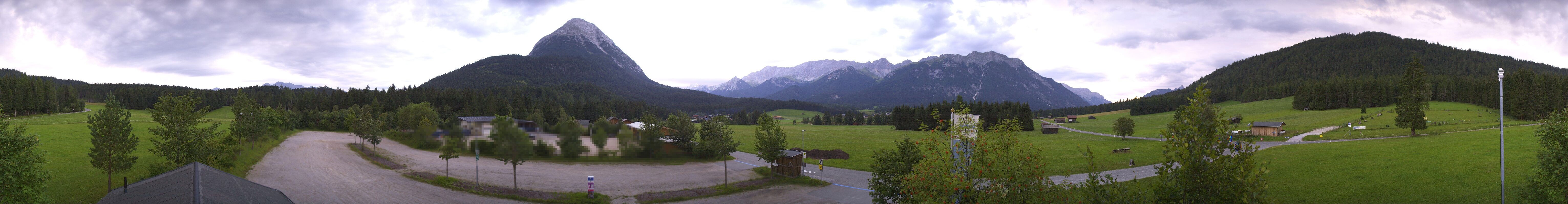 Archiv Foto Webcam Leutasch Moos - Rödlach Parkplatz