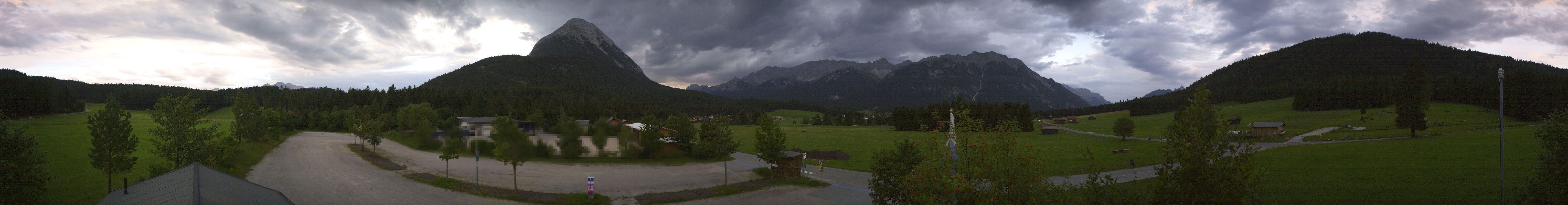 Archiv Foto Webcam Leutasch Moos - Rödlach Parkplatz