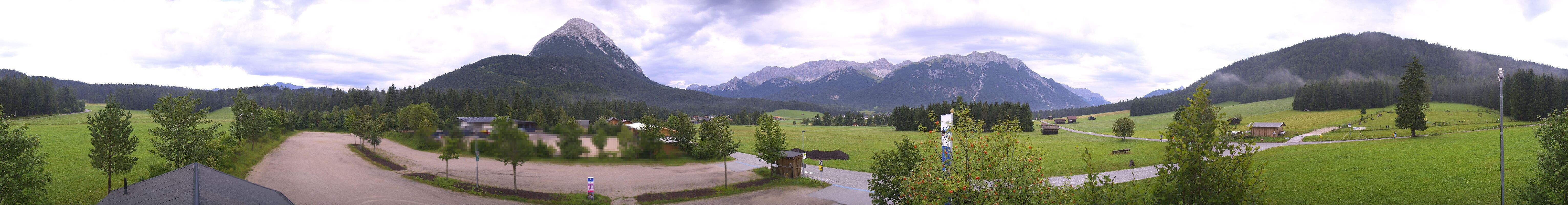 Archiv Foto Webcam Leutasch Moos - Rödlach Parkplatz